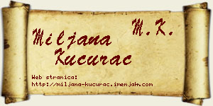 Miljana Kucurac vizit kartica